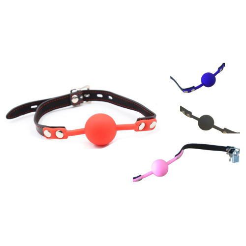 bâillon à bille en silicone