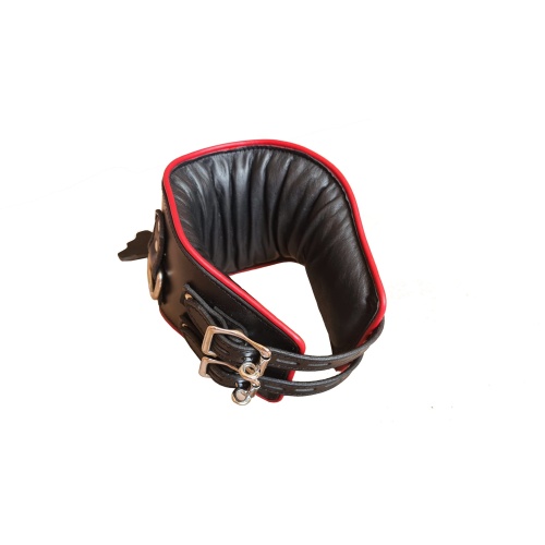 BDSM halsband breed voor zware kerker, kalf en koeienhuid
