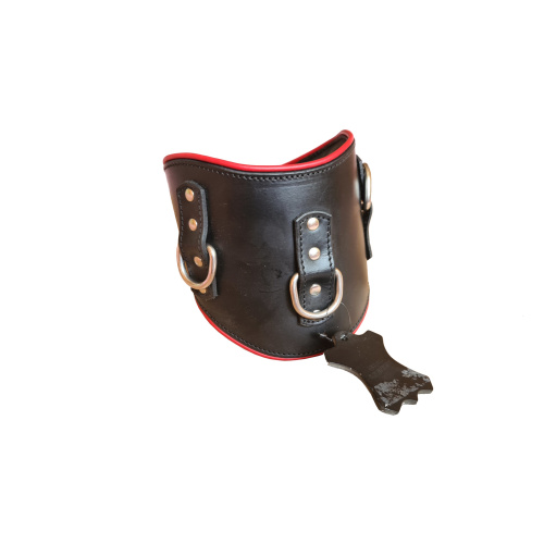 BDSM halsband breed voor zware kerker, kalf en koeienhuid