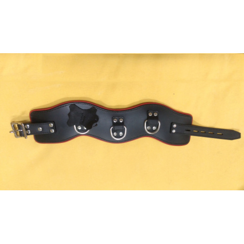 BDSM brede halsband 8CM leer