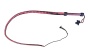 Zorba Leather Dlouhý bič s provázkem 148cm XA104 red