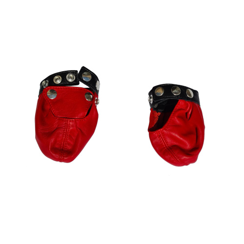 Bag balls leather red fetish sex