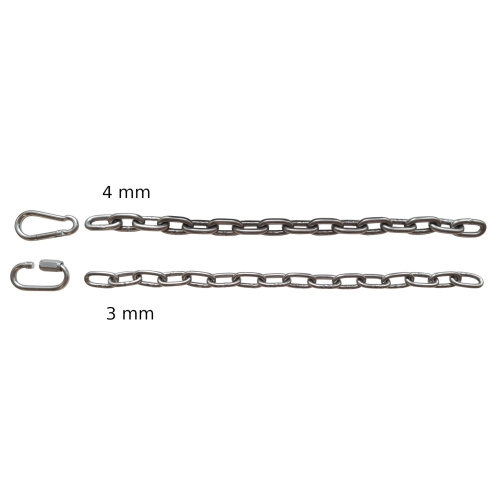 BDSM-kedja slät rostfritt stål