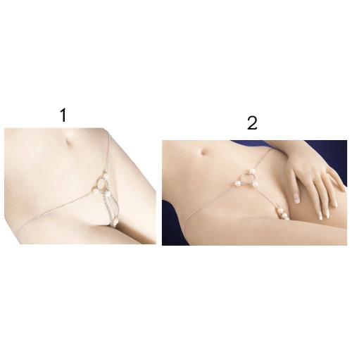 mini string parels kettingen