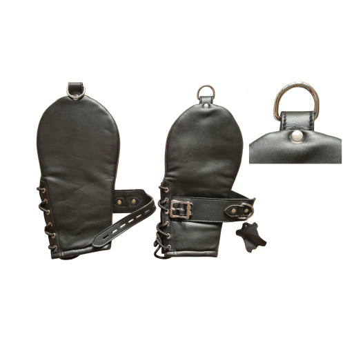 Leren BDSM-handschoenen