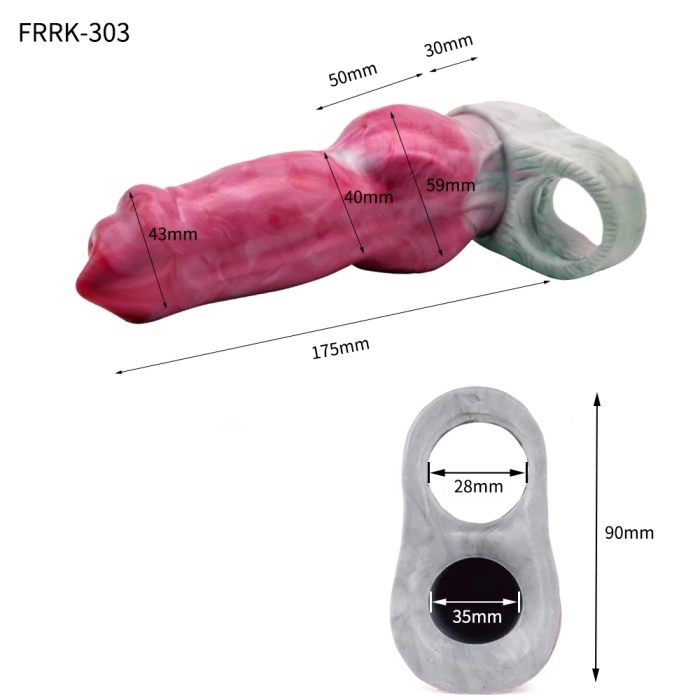 Câine Penis Extender curea închis
