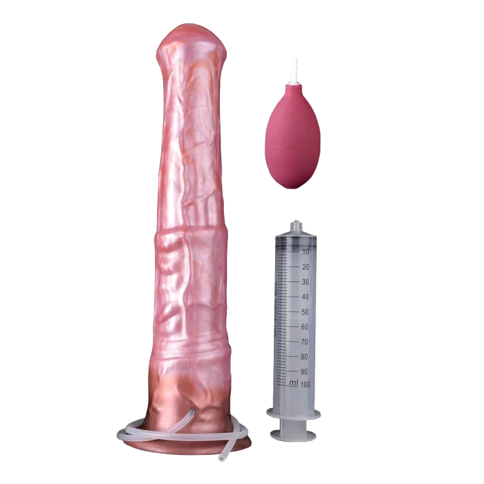paard spuitende dildo zacht M