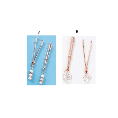 Svorky bradavky Rose Gold