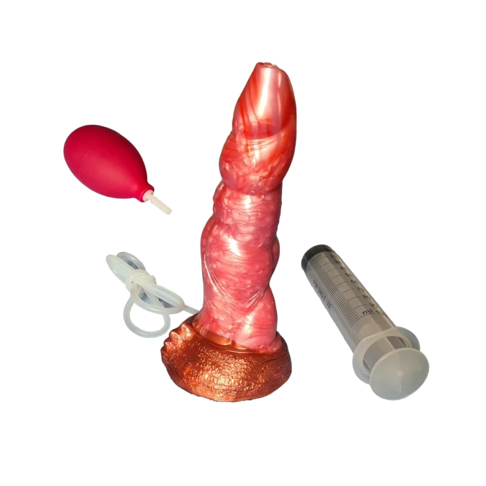 Hou beest spuitende dildo van extra zacht silicone