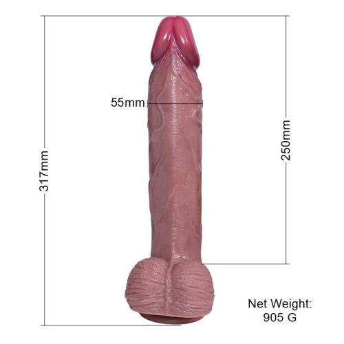 Stor realistisk dildo 2 lager 32cm