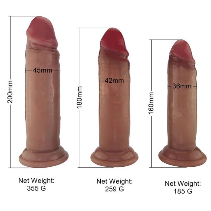 Dildo cu prepuț în mișcare Ultra realist