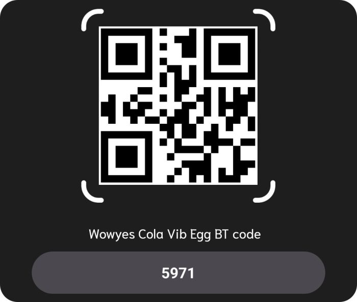 wowyes cola 5971 Bt code