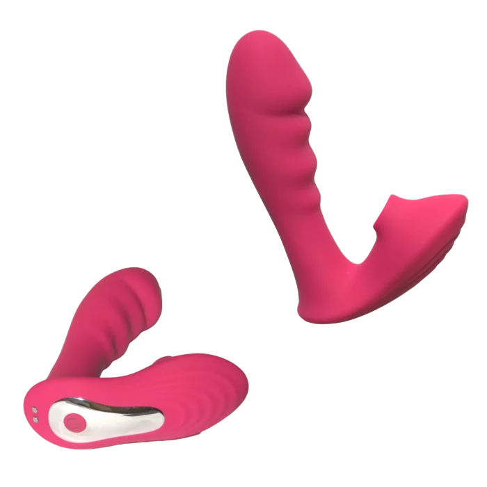 Dual pulse clitoral and G-spot vibrator