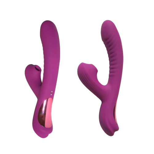 Dual Pulse Swinging Rabbit Clitorale en G-spot Vibrator Paars Love spice